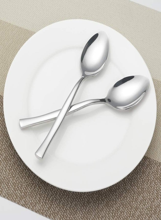 Qskely 12-Piece Dessert Spoons, Stainless Steel Small Spoon - Image 5